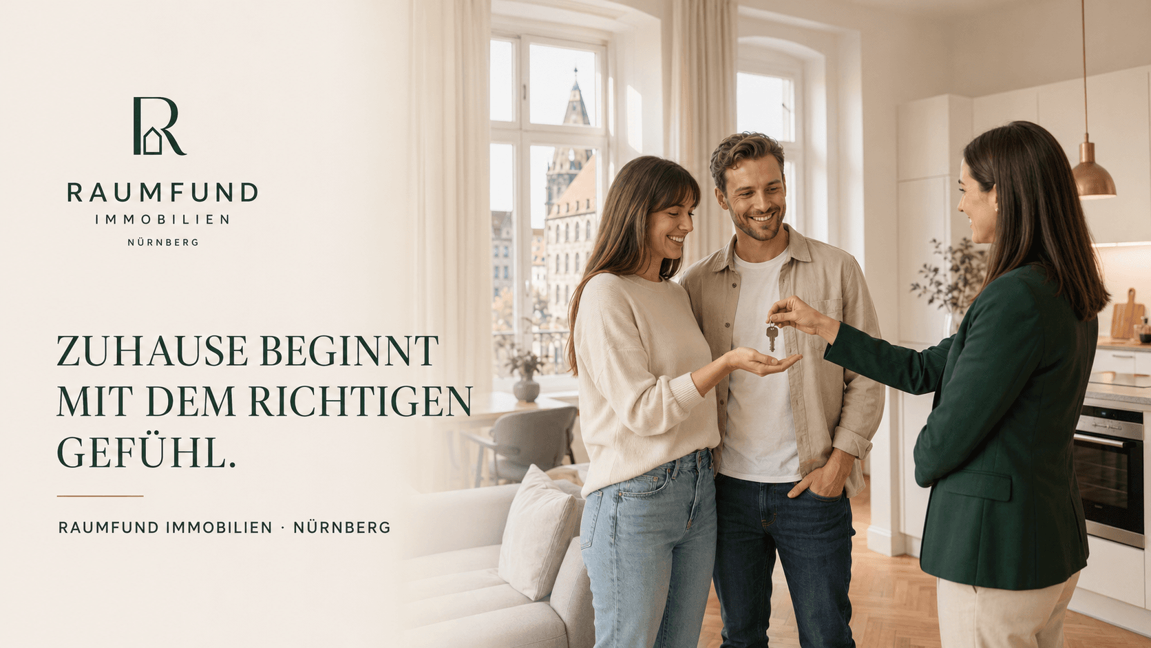 RAUMFUND Immobilien Zuhause beginnt mit dem richtigen Gefühl.